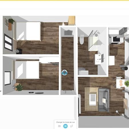 # Le 3 # Joli Appartement T3 Mulhouse Centre, Neuf, Calme Et Tout Equipe エクステリア 写真