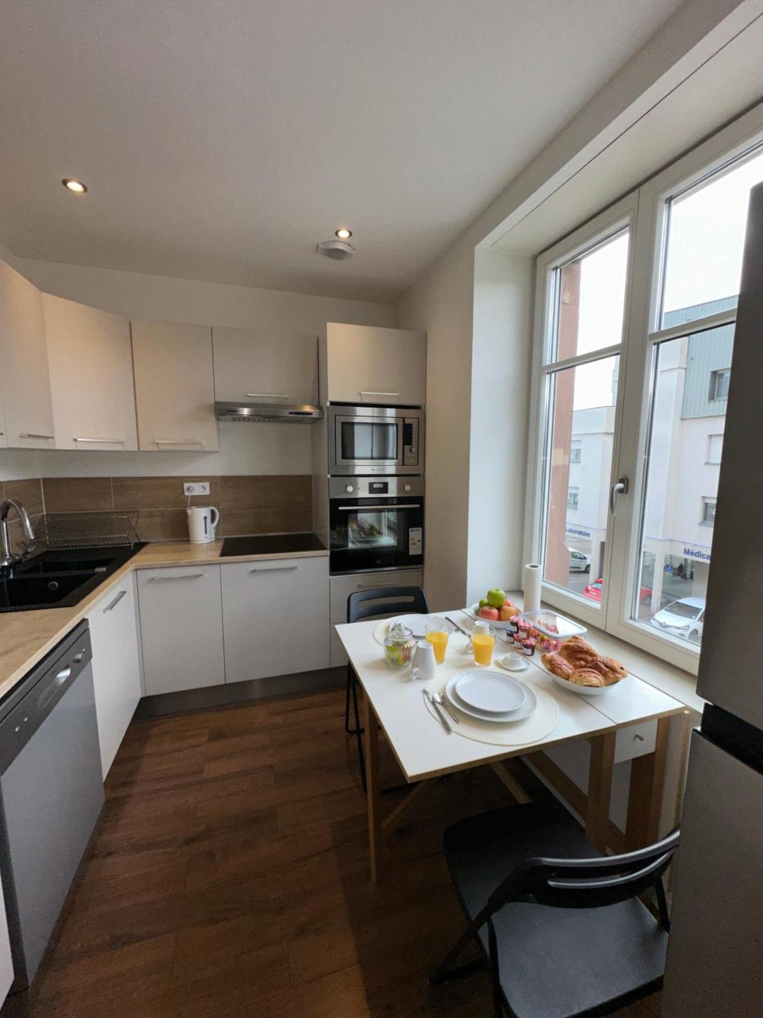 # Le 3 # Joli Appartement T3 Mulhouse Centre, Neuf, Calme Et Tout Equipe エクステリア 写真
